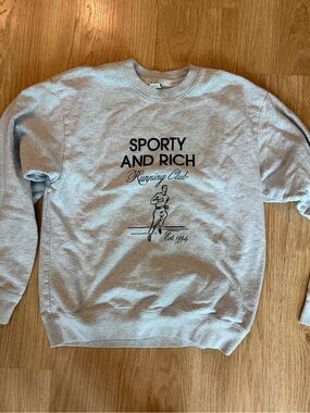 Sporty and Rich 'Running Club' Crewneck